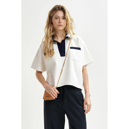 Essentiel polo ecru