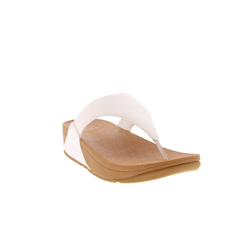 Fitflop thong slippers white 2