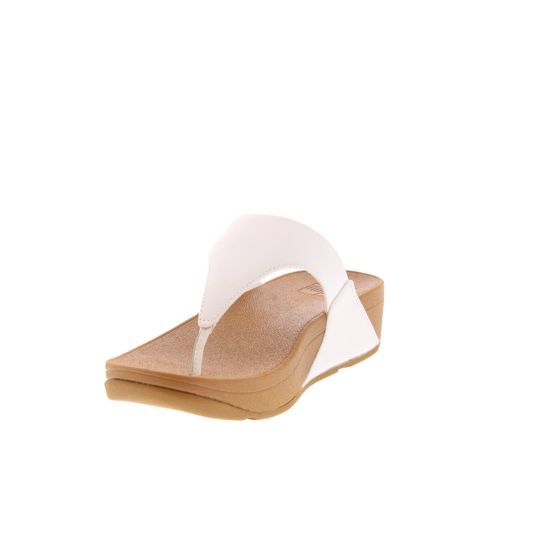 Fitflop thong slippers white 3