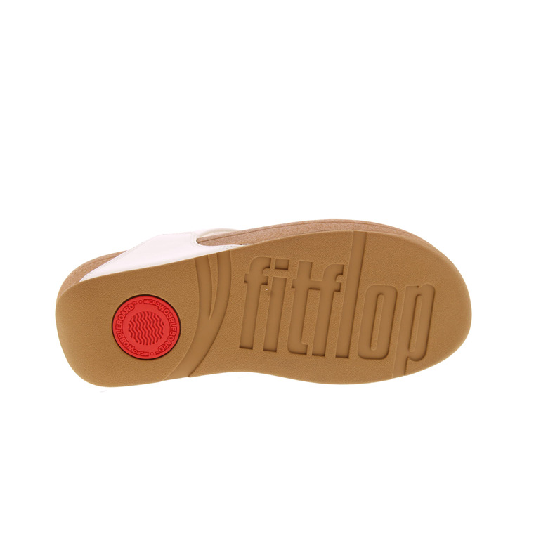 Fitflop thong slippers white 5