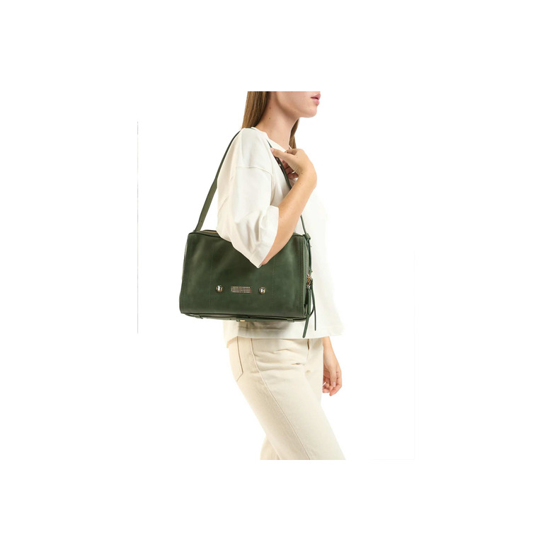 Clio Goldbrenner schultertasche grÜn 2