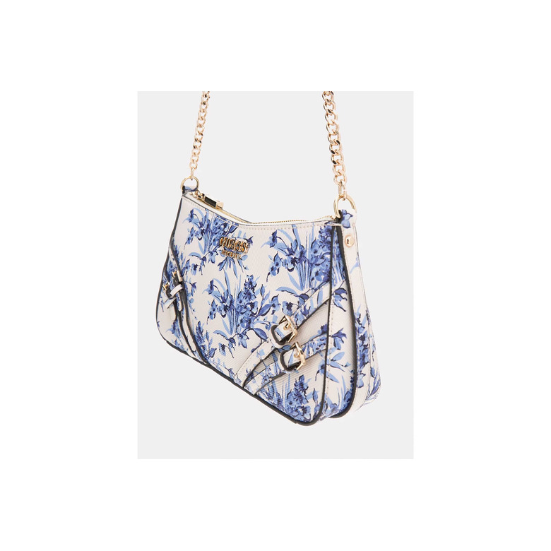 Guess schultertasche blau 4
