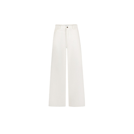 By-bar broek wit