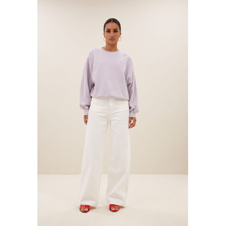 By-bar broek wit