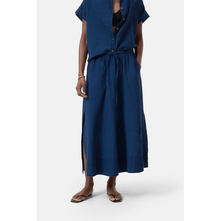 Closed rok blauw