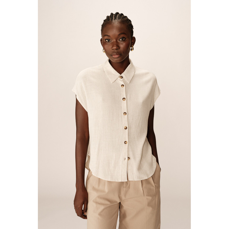 Grace & Mila blouse lightbrown 2