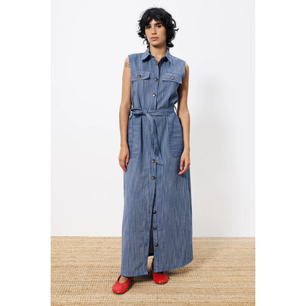 Frnch jurk blauw