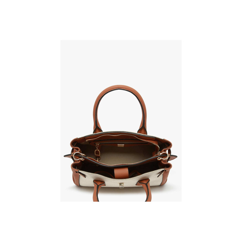 Etrier sac à main cognac 2