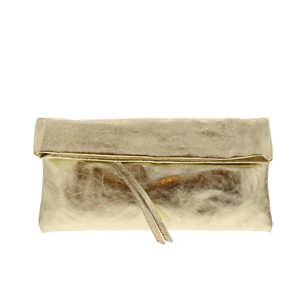 Andrea Cardone clutch gold