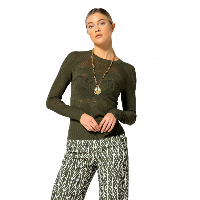 Caroline Biss blouse green 2