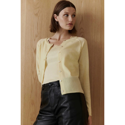 Rosemunde cardigan geel