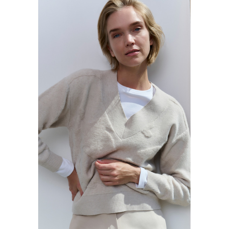 Yaya trui beige 2