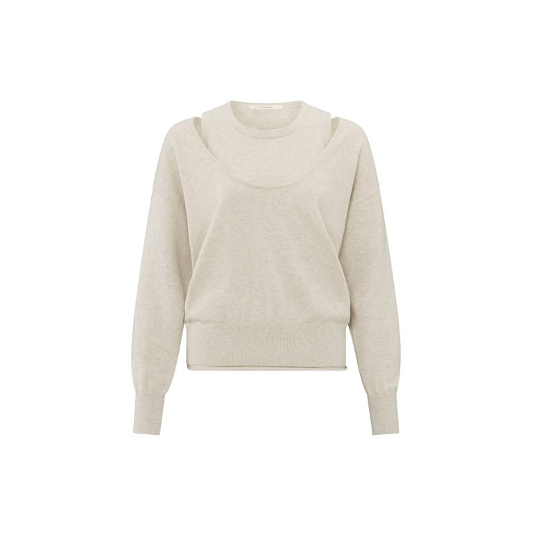 Yaya sweater lightbrown