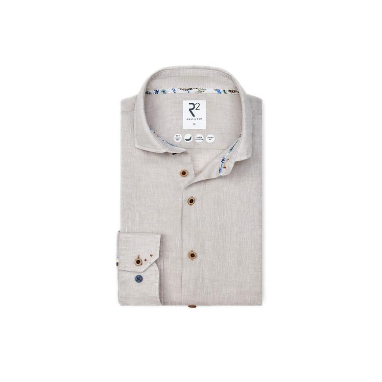R2 Amsterdam hemd beige