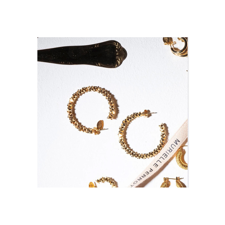 Murielle Perrotti boucles d'oreilles or