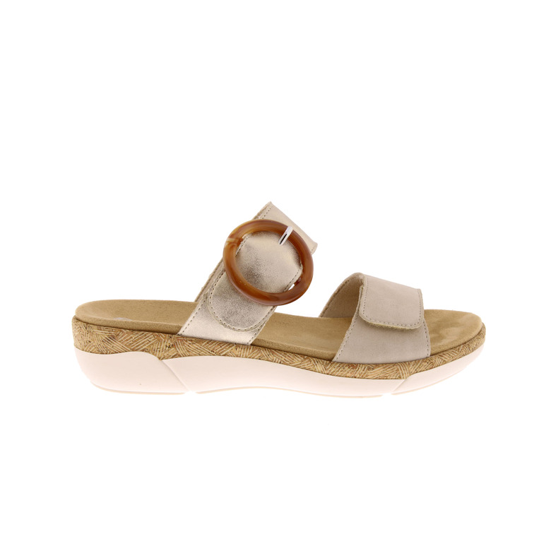 Remonte thong slippers lightbrown 1
