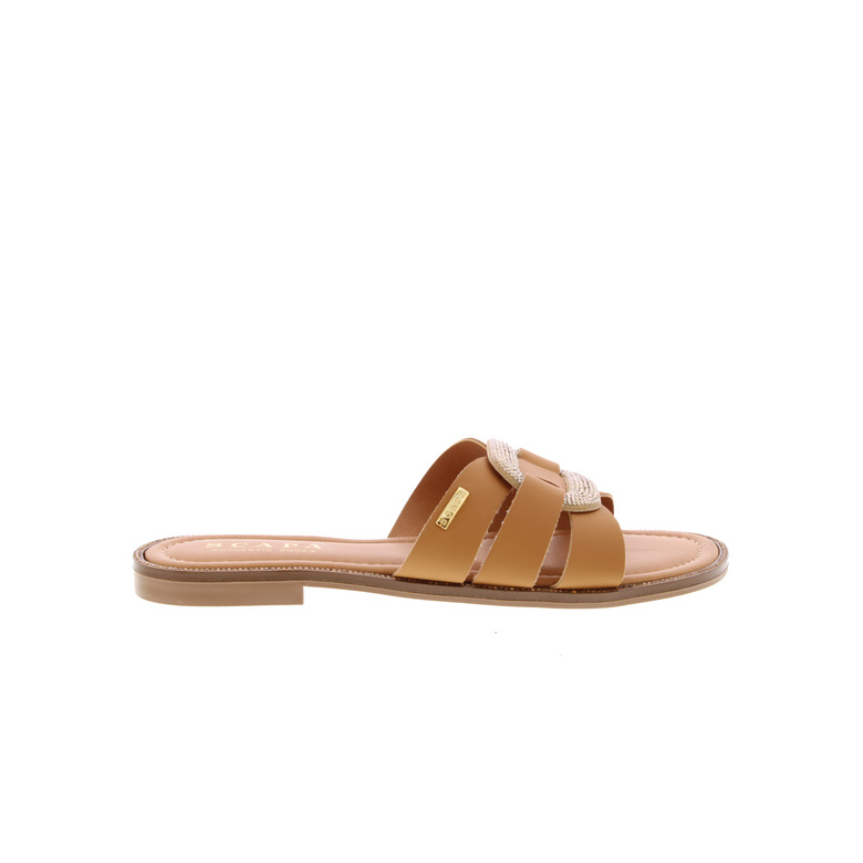 Scapa thong slippers camel