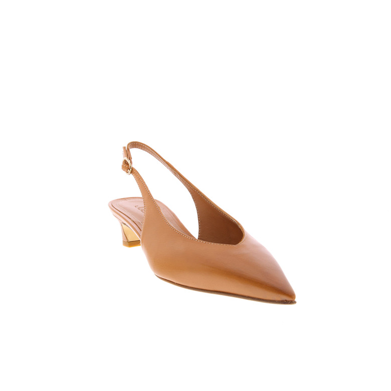 Julie Dee pumps cognac 2
