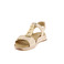 Ara sandalen goud 3