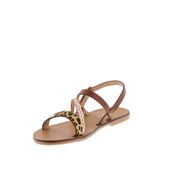 Les Tropeziennes sandals cognac 3