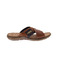 Rieker thong slippers brown 1