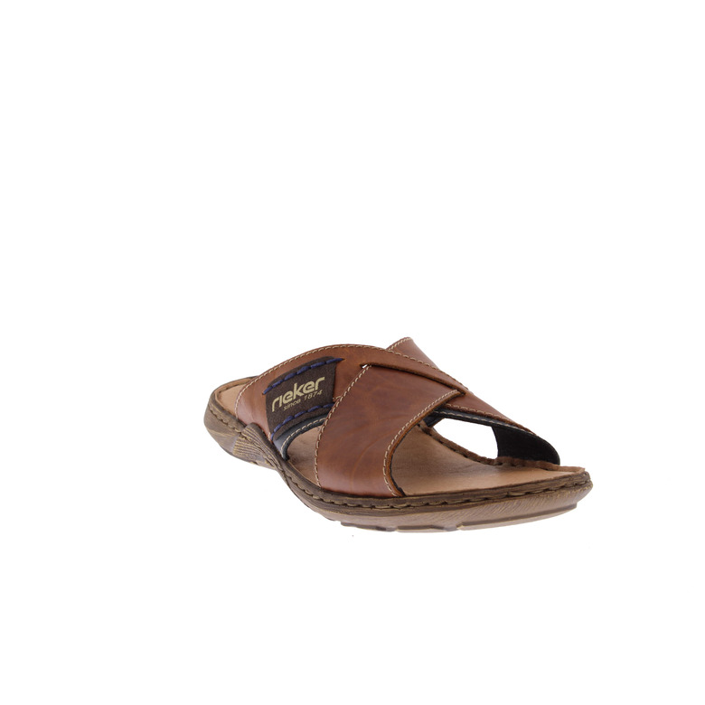 Rieker thong slippers brown 2