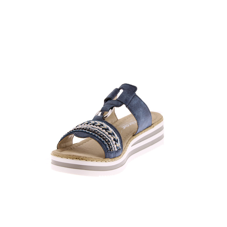 Rieker thong slippers blue 3