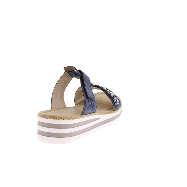 Rieker thong slippers blue 4