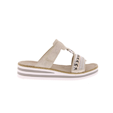 Rieker thong slippers lightbrown