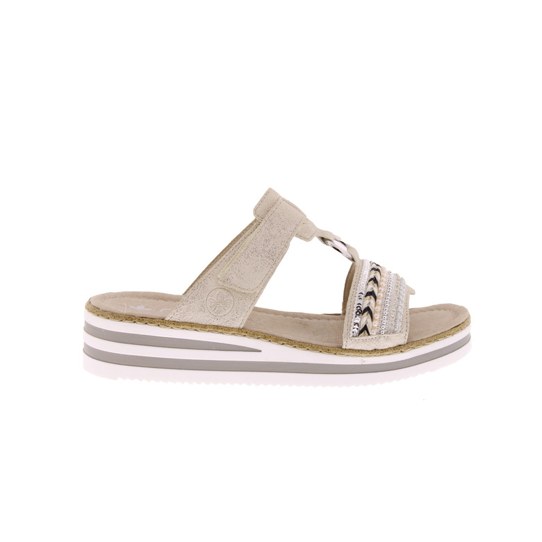 Rieker thong slippers lightbrown