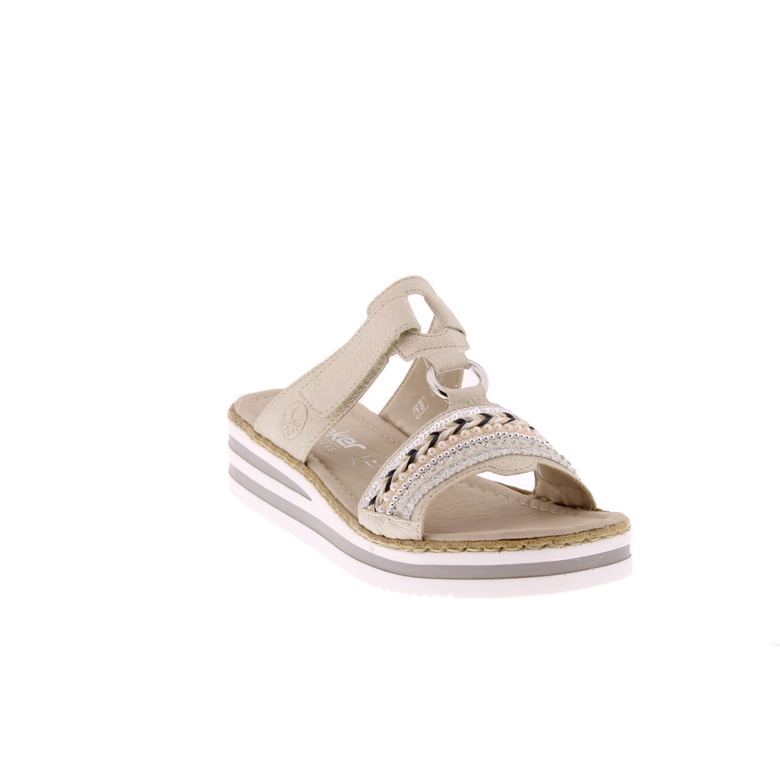 Rieker thong slippers lightbrown 2