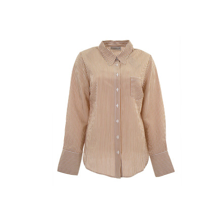 Nathalie Vleeschouwer bluse cognac