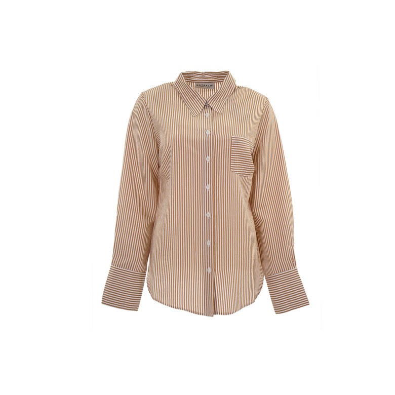 Nathalie Vleeschouwer blouse cognac