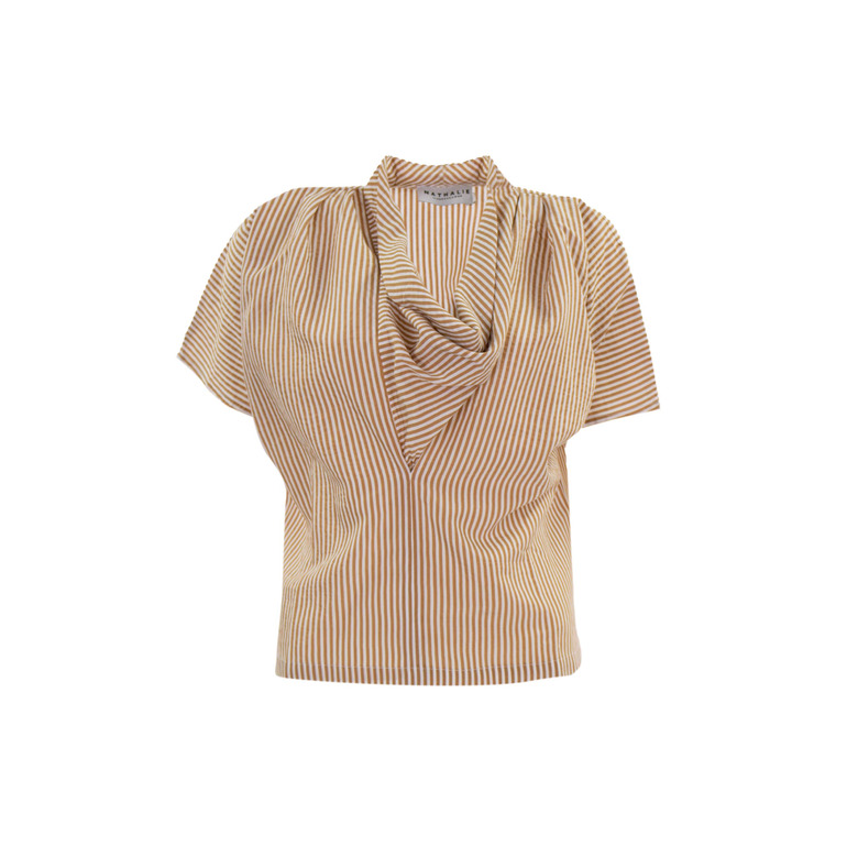 Nathalie Vleeschouwer blouse cognac