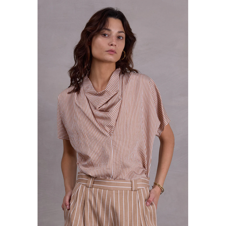 Nathalie Vleeschouwer blouse cognac 2