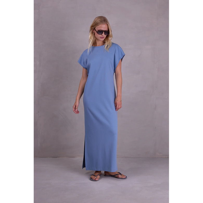 Nathalie Vleeschouwer jurk blauw 2