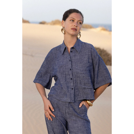 Love At Me blouse blauw