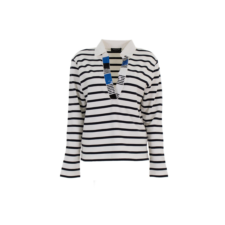 Margittes polo blauw