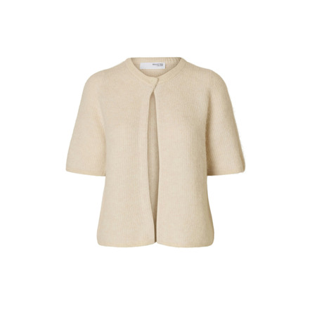 Selected Femme strickjacke beige