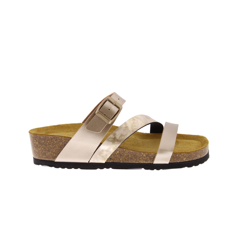 Dr.brinkman thong slippers gold