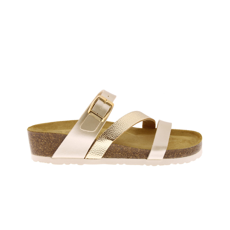 Dr.brinkman thong slippers gold
