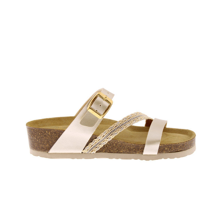 Dr.brinkman thong slippers gold