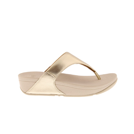 Fitflop thong slippers gold