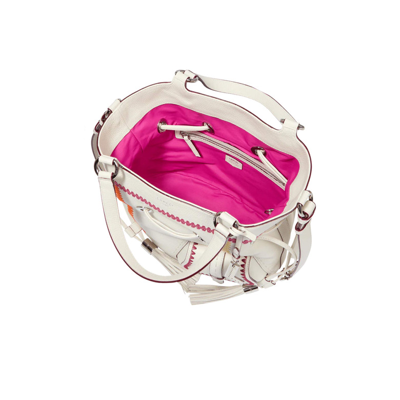 Lancel schultertasche ecru 3