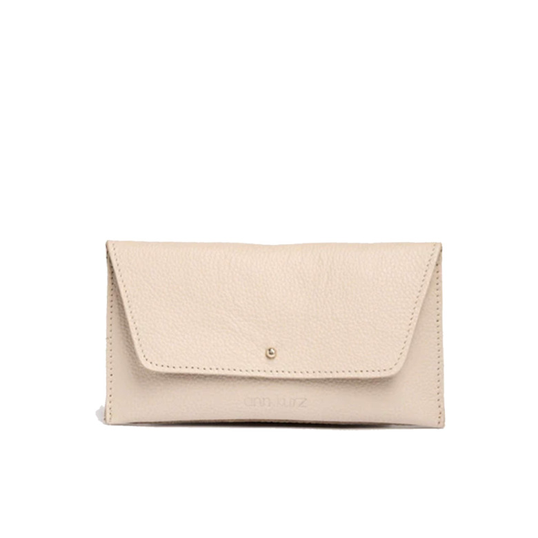 Ann Kurz wallet ecru