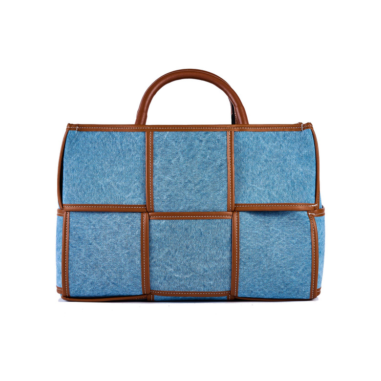 Viamailbag handtas blauw 1