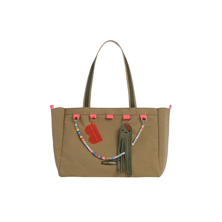 Marie Martens shopper kaki