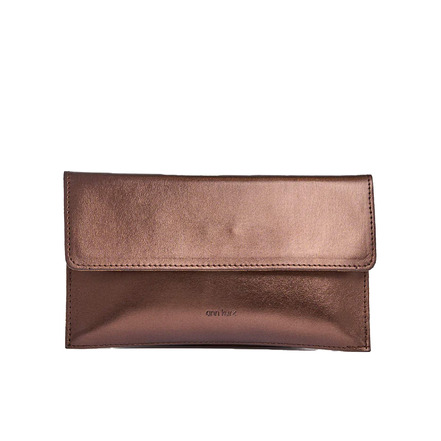 Ann Kurz clutch brown