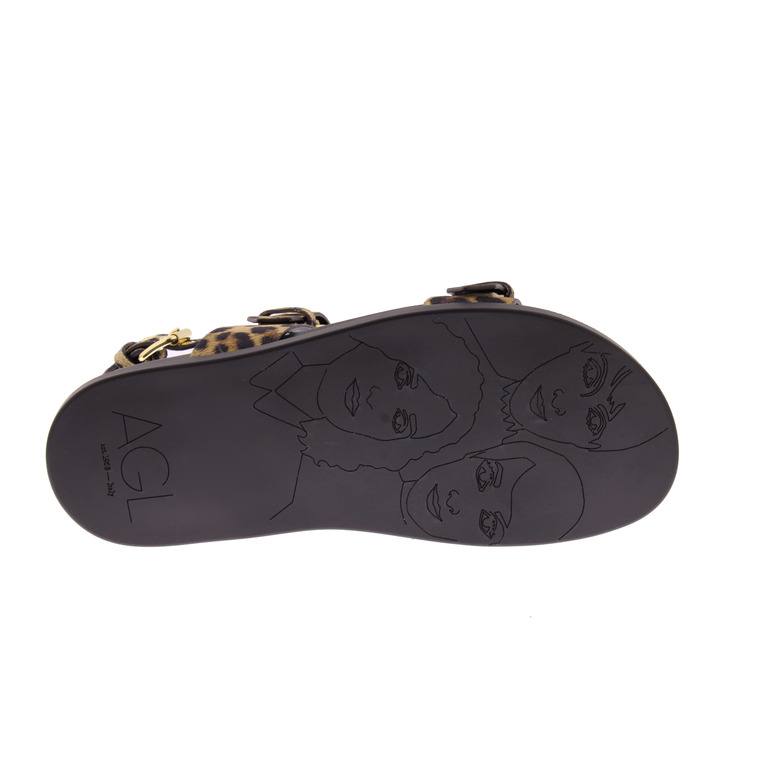 Agl sandals brown 5