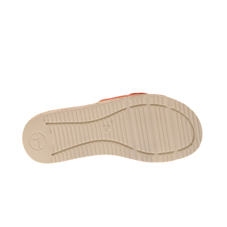 Tamaris thong slippers orange 5